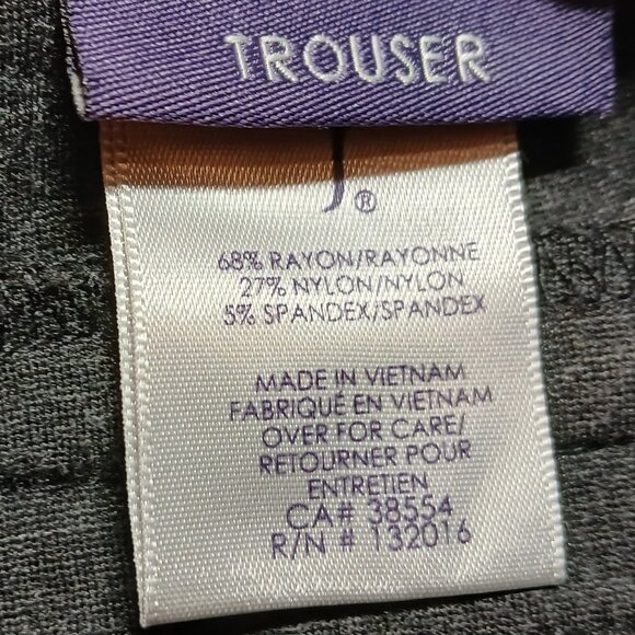 NYDJ Gray Stretch Trouser - EUC - Picture 6 of 7